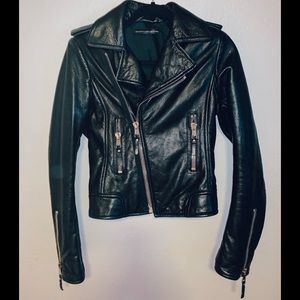 Balenciaga Black Leather Jacket